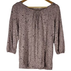Loft spotted boat neck tunic‎ top Small